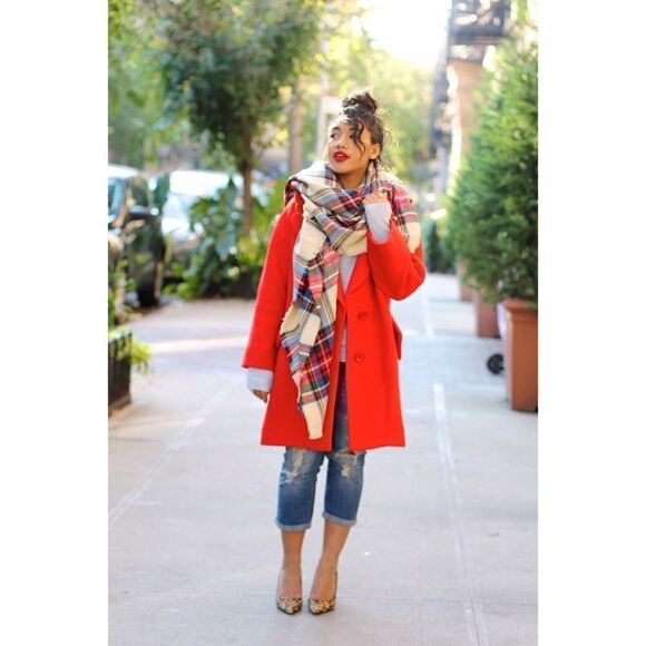 Yoana Baraschi wool Button Front Modern Icona Diva Coat Red Size Small - Picture 4 of 13